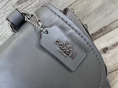 TRENDY Coach FAYE CONVERTIBLE BACKPACK 30525 Gray Leather  display picture 2