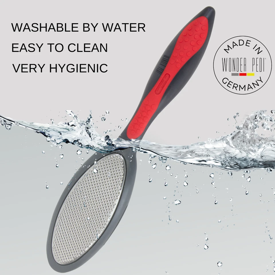 Doppelseitige Metall Fußfeile Edelstahlfüße Hornhautentferner Made in Germany - Bild 4 von 4