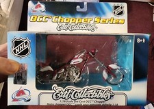 NEW Ertl NHL Colorado Avalanche OCC Orange County Choppers Motorcycle 1:18