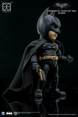 【HEROCROSS】新品 ダークナイトバットマン ハイブリッドメタルフィギュア HEROCROSS The Dark Knight Batman Hybrid Metal Figure With Lighting