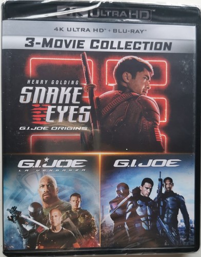 BLU-RAY 4K UHD Pack 3 peliculas: G.I. Joe, G.I. Joe La Venganza, Snake Eyes