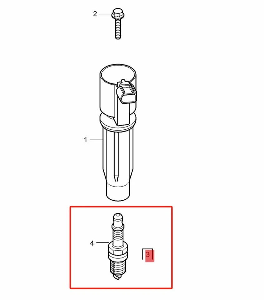 Juego de bujías originales para Volvo C30 S40 V50 (sin turbo) 30777349 Foto 3 de 3