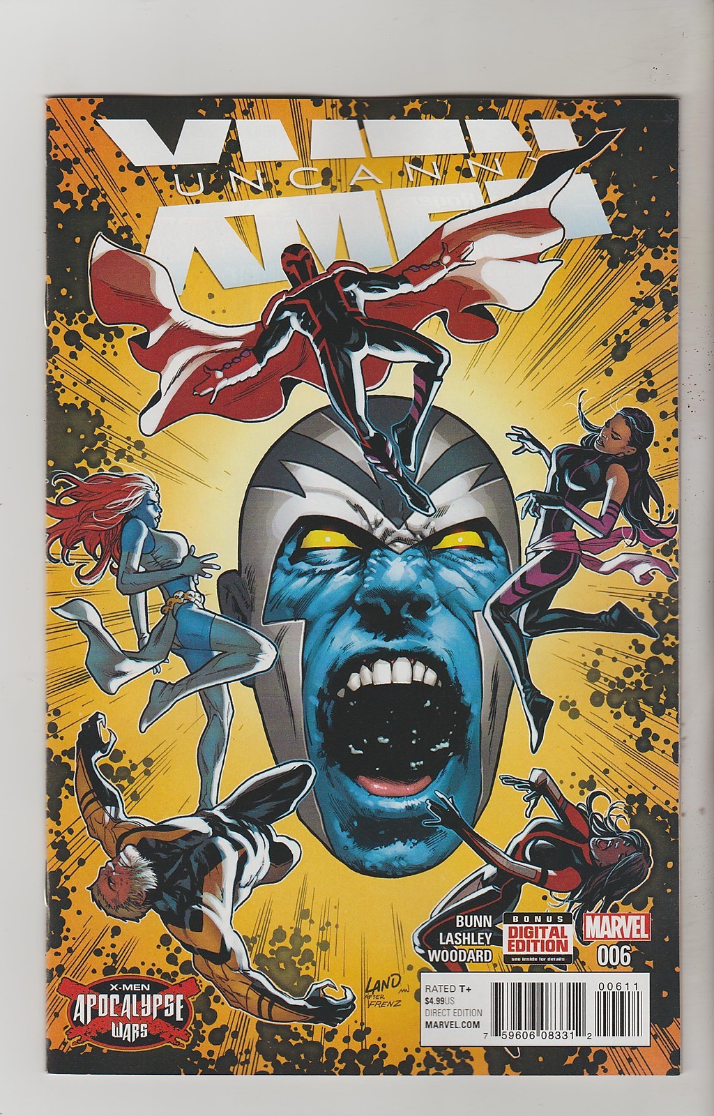 MARVEL COMICS UNCANNY XMEN #6 JUNE 2016 1ST PRINT NM