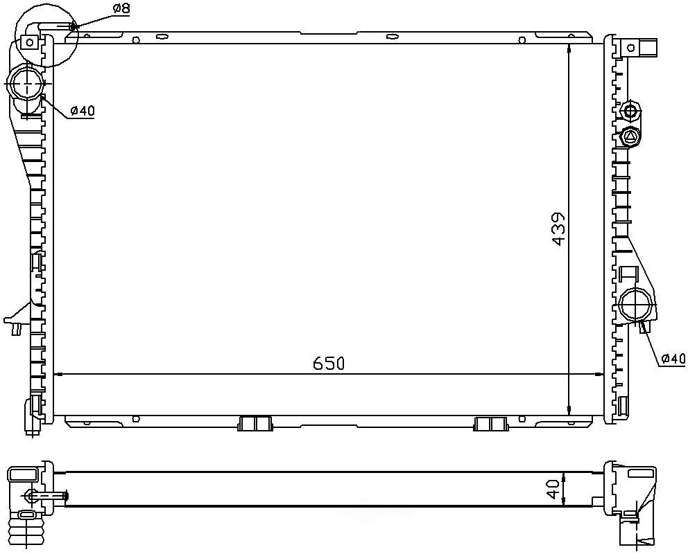 radiator-base-gas-eng-code-m62-natural-front-nissens-60752a-ebay
