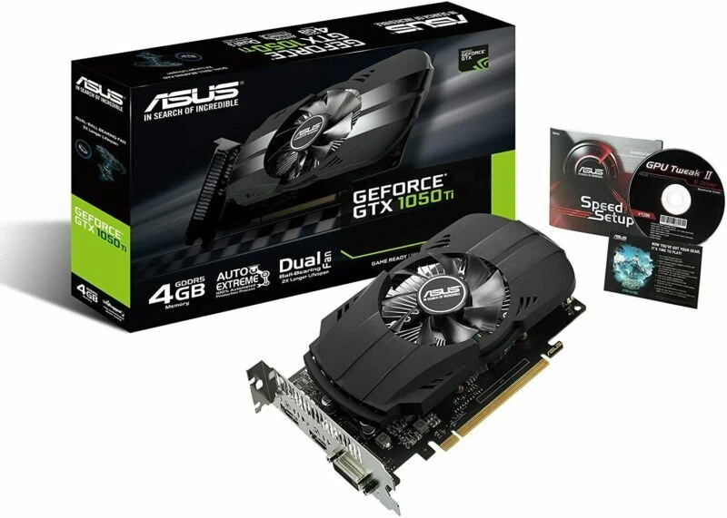 ASUS Nvidia GeForce GTX 1050 Ti 4GB Graphics Video Cards GDDR5 768 CUDA Cores GP