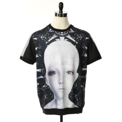 Hudson OUTWEAR Mens 2X Pull Over Crew Neck Shirt Black Graphic Short Sleeve