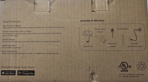 Sengled Snap 2 HD Security Camera and Flood Light with Motion Sensor - Picture 4 of 5