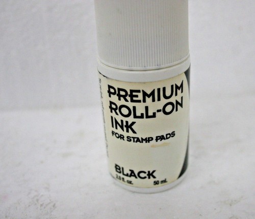 COSCO 2000 PLUS PREMIUM ROLL ON INK FOR STAMP PADS BLACK INK 2.0 FLUID OUNCES - Picture 3 of 3