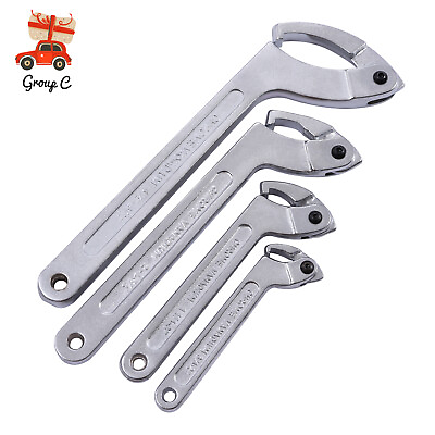 #ad 4pcs Adjustable Hook amp; C Pin Spanner Wrench Set Tighten Removing Nut Wrench New $42.47