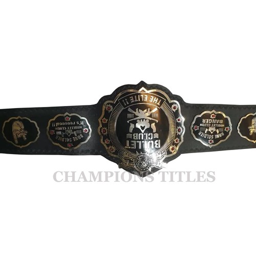 Bullet Club The Elite 2/ 4mm Zinc Heavyweight Wrestling Championship  Title Belt - Foto 4 di 8
