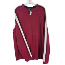 Vintage 90s Eddie Bauer Sport Shop Crewneck Sweater Large Tall Red Deadstock