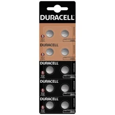 10pk 76A Duracell 1.5V Alkaline Button Batteries (LR44, A76, EPX76, PX76A V136A)