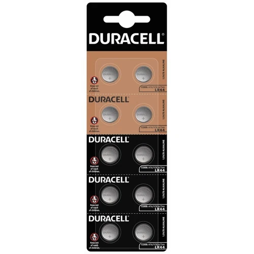10pk 76A Duracell 1.5V Alkaline Button Batteries (LR44, A76, EPX76, PX76A V136A) - product listing photo
