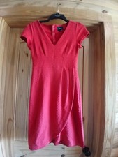 maeve anthropologie Red Dress Cap Sleeves Zip In Back lined Slip In Front Szxs