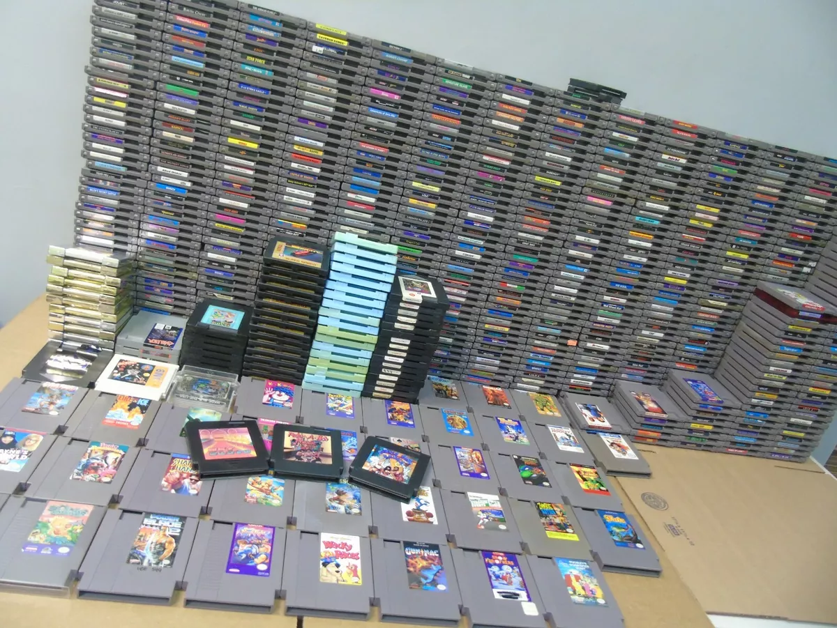 NES Nintendo The Complete Collection Video Game Console System Lot