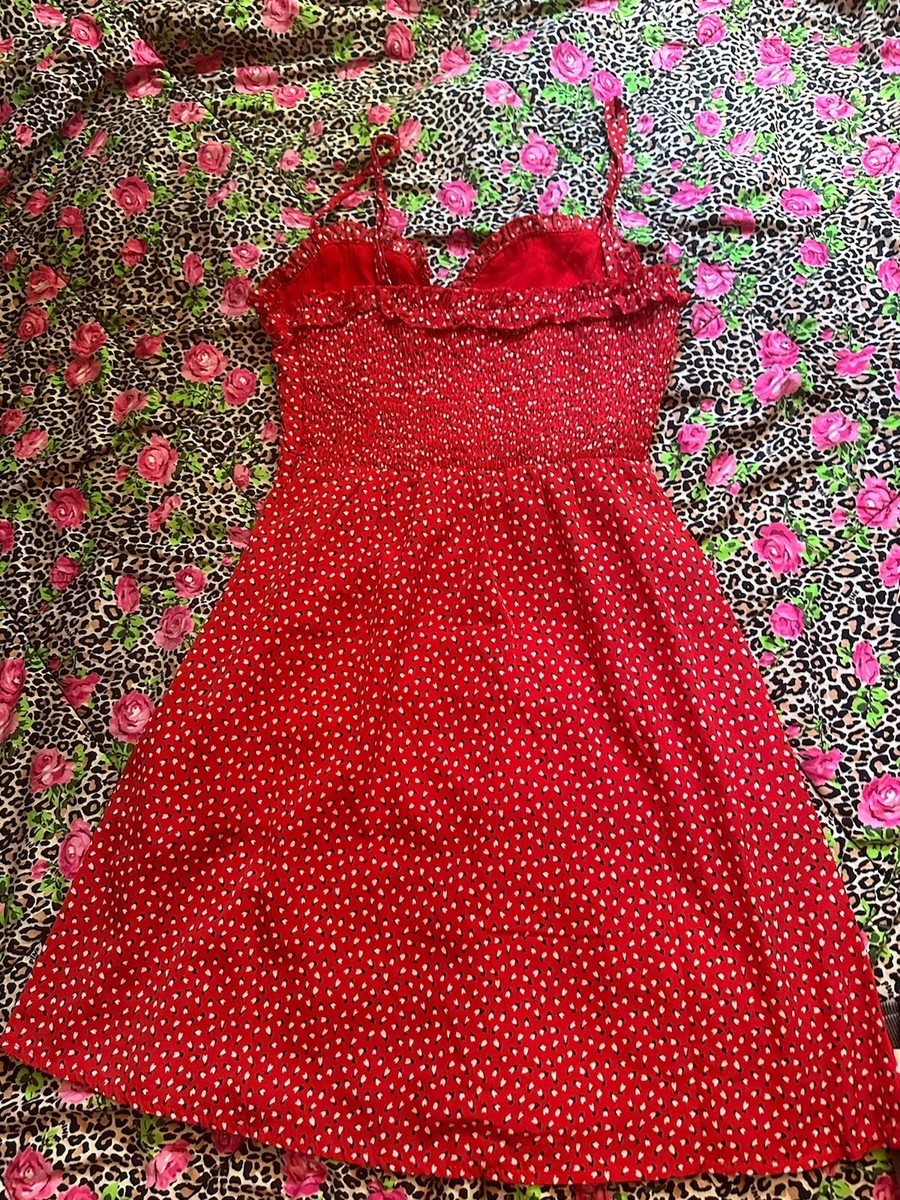 red floral dress princess polly Tricia Cap SleeveMini Dress Red Floral