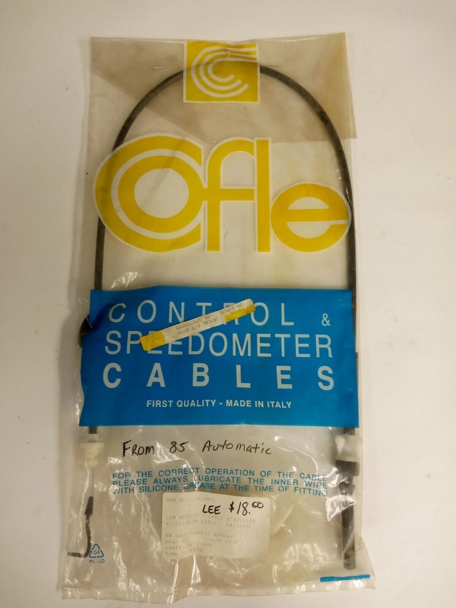 1985-1992 VW (automatic) Cofle Accelerator Cable (191 723 555) NOS