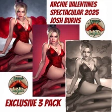 ARCHIE VALENTINES SPECTACULAR 2025 JOSH BURNS VIRGIN VARIANT SET LTD 250 - BETTY