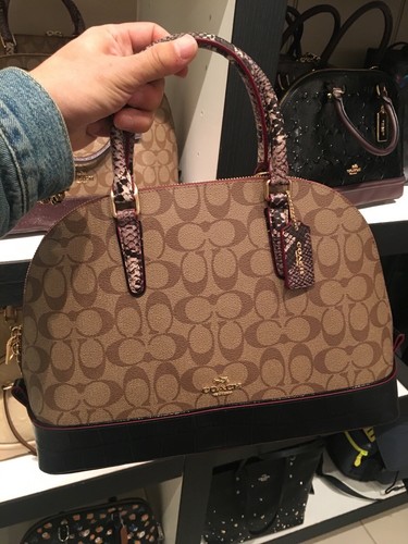coach signature satchel bag