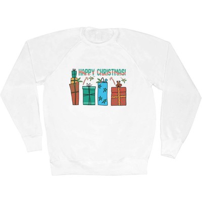 'Happy Christmas Presents' Adult Sweatshirt / Sweater / Jumper (SW043432)