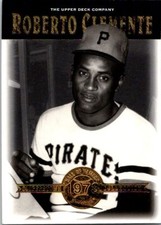 2001 Upper Deck Hall of Famers #28 Roberto Clemente baseball card 2FF