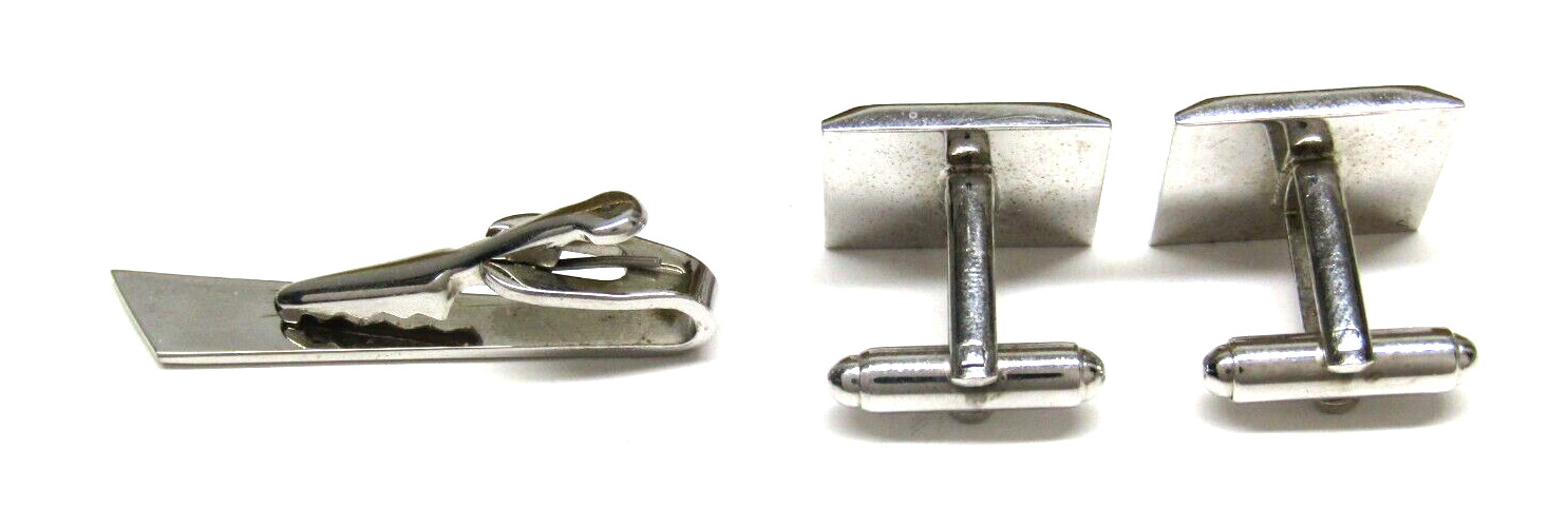 Cufflinks Tie Clip Set Initial Monogram Letter L … - image 2