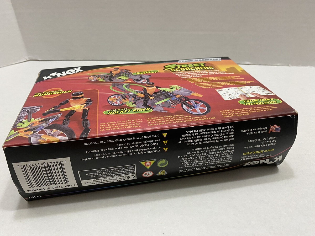 K'NEX 1999 #11127 Cool Machines Street Scorchers (SEALED) | eBay