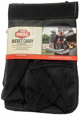 Expert Grill Bucket Caddy Deep Pockets For Grilling Accessories & Condiments