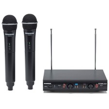 Samson Stage 212 Dual Vocal Vhf Frequency Agile Wireless System (2) Q6 Dynami...