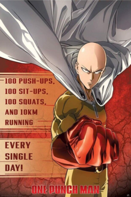 #ad #ad 2018 ONE PUNCH MAN SAITAMA Poster Euro Import 36quot; x 24quot; 91.5 x 61 cm. Anime $23.99