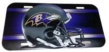 Baltimore Ravens Plastic License Plate WINCRAFT New NFL Licensed DS Rare Helmet