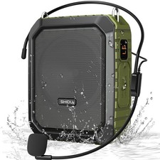 Voice Amplifier for Teachers,SHIDU PA System Speaker 18W Portable Megaphone Wor