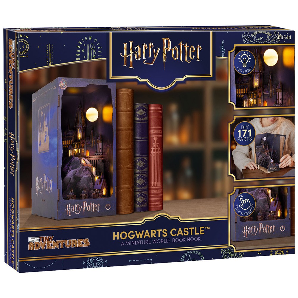 Revell Tiny Adventures Harry Potter Hogwarts Castle Book Nook Wooden Kit LED