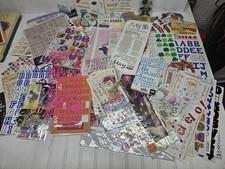 Scrapbook Stickers And Stencils Lot