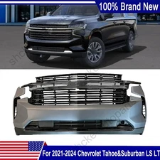 Fit 2021-2024 Chevrolet Tahoe Suburban LT LS Full Front Bumper Grille Assembly
