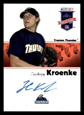 2008 TriStar PROjections #209 Zach Kroenke Autographs