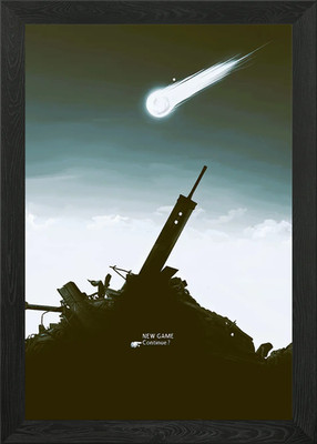 Final Fantasy VII: The Buster Sword Gerahmtes Wandbild Poster Leinwanddruck Bild