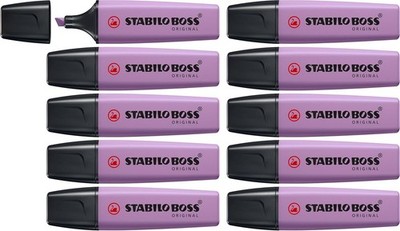 STABILO BOSS 10er Pack NatureCOLORS Wildflowers Edition Highlighter Grau Violett
