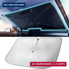 2026 Car Windshield Sun Shade Umbrella - Silver Heat Shield UV Refle