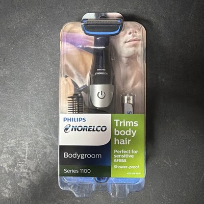 Philips Norelco Bodygroom 1100 Body Hair Trimmer Groomer Showerproof w/ Comb