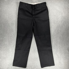 Dickies 874 Original Fit Black Work Pants Mens 36x32 Straight Leg 874BK