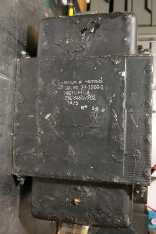 MOTOROLA high voltage power transformer   Part # 25D-84507F02.   1500 Volt AC