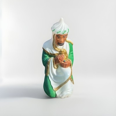 General Foam Plastics Kneeling King Nativity Blow Mold Christmas Figure