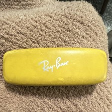 Ray-Ban Hard Case Yellow Red Felt Lining for Glasses Sunglasses