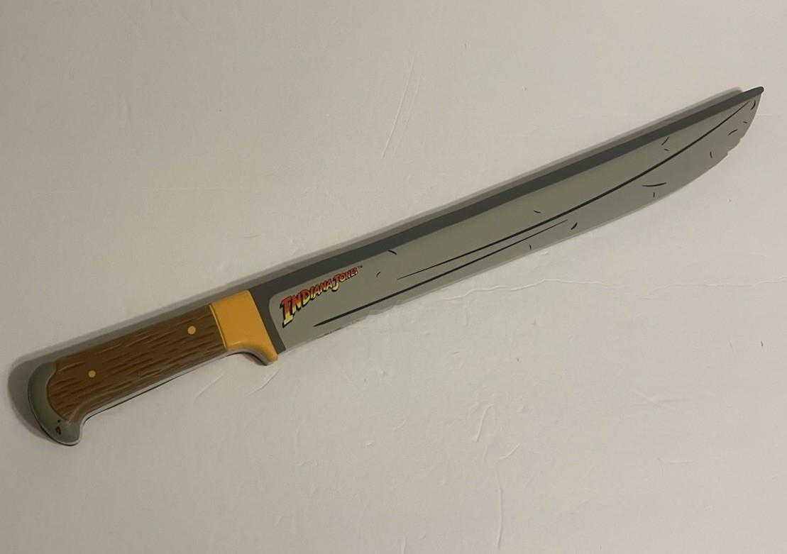 Disney Parks World Disneyland Indiana Jones Foam Toy Sword Knife Prop 21&rdquo;