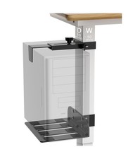 Under Desk PC Mount - No Drilling 50 lb Capacity, CPU Holder Under Desk, Adju...