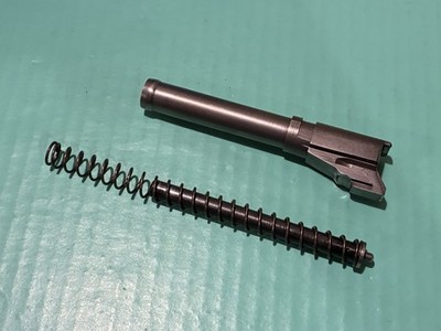 USED OEM SMITH & WESSON 4006 STAINLESS BARREL .40 CAL BLACK GUIDE ROD 0.42  HOOD