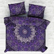 Indian Urban Outfitters Mandala Queen Duvet Doona Cover Set Boho Hippie Decke