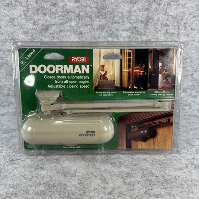 Ryobi Doorman DM85-S Door Closer Auto Hold Open Residential & Commercial Use
