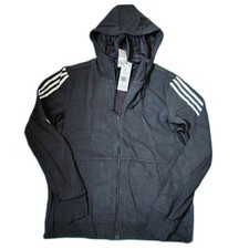 Adidas Full  Zip Hooded Track Top Women  s Large Black